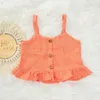 Ensembles de vêtements bébé fille ensemble costume d'anniversaire pour bébé été enfant en bas âge jarretelle haut impression jupe Shorts pour 3M 6M 9M 12M 18M 24M