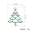 Brooches 2023 Fashion Rhinestone Christmas Tree For Women Snowflake Bell Wreath Snowman Brooch Collar Pins Year Jewelry