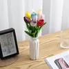 Dekorative Blumen 34 cm Tulpe Hochzeitsdekoration Künstlicher Brautstrauß PU Fake Floral Tisch Home Decor Party Hochwertiges Valentinstagsgeschenk