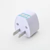 Cargador de viaje de alta calidad Energía eléctrica de CA Reino Unido / AU / UE a EE. UU. Adaptador de enchufe Convertidor EE. UU. Enchufe de alimentación universal Adaptador Conector (Blanco)