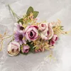 Dekorativa blommor Elegant Simple Flower Bouquet Wedding Bridal för årsdag