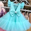 Girl Dresses Simple For Wedding Kids Pageant Cake Birthday Party Gowns First Holy Communion Customes