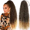 24 inch ponytail drawstring long curly ponytail with many styles to choose from supporting customization