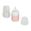 Baby Bottles# Quick Flush Baby Bottle Detachable Portable Press Rotate Quick Flush Feeding Bottle Pink 230516