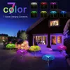 Zonnelampen Outdoor Waterdichte Decoratieve vezelslichten met 7 kleurverandering, LED Flower Lights Garden, Stake Light voor Yard Patio Pathway