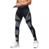 Herren-Hosen, Herren-Lauf-Leggings, Sportbekleidung, schnelltrocknend, für Fitnessstudio, Fitness, Strumpfhosen, Workout, Training, Joggen, Sporthose, Kompressionssport