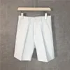 Shorts pour hommes Celana Pendek Kasual Pria Depan Musim Panas Panjang Lutut Bermuda Warna Solid Pakaian Kerja Sejuk Keren 230516
