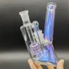 14mm Asvanger 90 Graden Glazen Water Bong 90ﾰ Dik Pyrex Glas Bubbler Paars