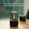 Apparater xiaomi levande ljus aroma diffusor bärbar 120 ml elektrisk USB luft luftfuktare eterisk olja cool mist maker fogger led nattljus