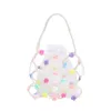 kids Rose Pearl little princess handbags sweet fashion flowers beautiful little girl one shoulder bags summer children crossbody bag F1678