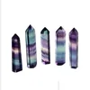 Arts And Crafts Rainbow Crystals Fluorite Tower Quartz Points Natural Stripe Point Reiki Crystal Obelisk Wand Healing Chakra Stone D Dhu8T