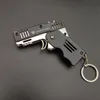 It is possible to use the M1 mini pendant folding rubber band gun with keychain alloy plastic for toy soft bullets between the ages of 8 and 55