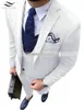 Costumes pour hommes 2023 3 pièces laine rose costume pour hommes blazer décontracté bal brun smokings tweed châle revers fête veste verte pour les mariés de mariage