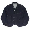 Herrjackor Män denim Jacket America Retro Workwear Cowboy Ootd