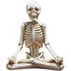 Halloween américain Vintage Yoga squelette personnage résine artisanat décoration de la maison salon ornements