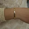 Charm armband glänsande guld färg rund mynt paljett öppen justerbar paillette varumärke stilfulla kvinnor tjej dekoration smycken