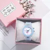 Link Bracelets ROW04 Candy Color Luminous Watch Girl Student Soft Cute Little Fresh