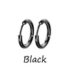 Hoop Earrings Dia 8/10/12/14/16mm Stainless Steel For Women/Men Round Circle Hug Earring Piercing Anti-allergic Ear Buckle