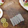 Set di stoviglie 12 pezzi Forchetta per fonduta Utensili per barbecue Frutta Dessert in acciaio inossidabile