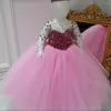 La ragazza veste le ragazze di fiore per i matrimoni Baby 2023 Party Real Images Kids Poshoot Birthday Gowns