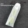 Worki do przechowywania 5pcs torba sznurka parasolowe Matowe półprzezroczyste skarpetki Podróż domowych opakowanie bielizny przenośne wodoodporne EVA
