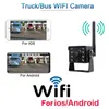 Nowy HD Truck Reversing Camera bezprzewodowa kamera tylna kamera Wi -Fi Rreversing kamera 170 szeroki kąt noktowizyjnej kamera ciężarówki autobusowej