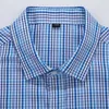 Mens Casual Shirts 5xl 6xl 7xl 8xl 10xl Plus Size Fashion Classic Style 100% Cotton Bekväm rutig kortärmad skjorta Male 230516