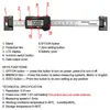 Vernier Calipersステンレス鋼水平垂直デジタルディスプレイルーラーLCDディスプレイレベルキャリパー0-15cm 230516