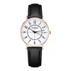 Montre femme étanche montres d'affaires haute qualité Quartz-batterie cuir 27mm montre