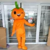 Prestaties oranje mascotte kostuum hoogwaardige carnival festival jurk Halloween kerst unisex outdoor advertentie outfit pak