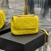 유명한 디자이너 가방 핸드백 고품질 싱글 숄더 가방 레이디스 패션 짚 가방 해변 가방 클러치 가방