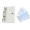 Przezroczysty notebook PVC A5 A6 Lose Leaf Budginder Binder Organizer Diary Office Pomiorniki artykuły papiernicze