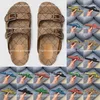 Sandalia con diapositivas G con correas Sandalias de mujer Chanclas para mujer Zapatilla con estilo de alta calidad Clásicos de moda Sandalia Zapatilla Zapatos planos Diapositiva Eu 35-42