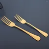 Flatware Sets 2/4Set Tableware Set Stainless Steel Dinnerware Knife Dessert Fork Coffee Spoon Cutlery Party Supply