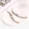 Keychains Funny Pacific Saury Keychain PVC Martin Fish Simulation Food Grilled Sea Key Chain Pendant Buckle Bag Decor Accessories