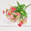 Fleurs décoratives soie artificielle chrysanthème 28 têtes marguerite faux maison jardin décor mariage Arrangement décoration