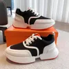 Lyxig giga sneakers designer skor mode män kvinnor ökar fritidsplattformen tränare gummiläder mjuka bekväma skor storlek 35-46