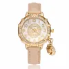 Armbanduhren Frauen Uhren 2023 Mode Kausalen Damen Armband Luxus Quarz Armbanduhr Relogio Feminino Rose Blume Anhänger