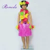 Декоративные цветы детские гавайские юбки Hula Grass Lei Set Headwear Bracelet Bracelet Garland Leis