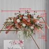 Decorative Flowers Custom Rose Artificial Flower Row Arrangement Wedding Arch Backdrop Deco Hanging Corner Table Centerpiece Floral Ball