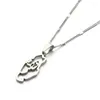 Pendant Necklaces Stainless Steel Silver Color Qatar Country Map Necklace State Of Chain Jewelry