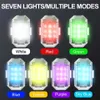 Nya 7 färger trådlös fjärrkontroll LED Strobe Light för motorcykelbilcykelskoter Anti-kollision VARNING LAMP Flash-indikator