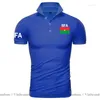 Hommes T-shirts Burkina Faso Polo Hommes Manches Courtes Blanc Marques Imprimées Pour Pays 2023 Coton Nation Équipe Drapeau Casual BFA Burkinabé