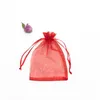50pcs/lot Organza Gift Bag For Jewelry 24 Colors Drawstring Pouches For Wedding Christmas Candy Gift Bags Jewelry Packing