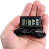 Novo Termômetro Digital à prova d'água LCD Aquário eletrônico Precisão Tanque de peixes Termatura de medição da ferramenta de temperatura interna Sensor de temperatura interna