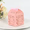 Geschenkwikkeling 10/20 stcs Elephant Box Laser Cut Paper Candy Chocolate Boxes Boy Girl Baby Shower Decoratie Bruiloft Verjaardagsfeestje Benodigdheden