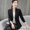 Damenjacken Koreanische Modekleidung Lässige weiße schwarze Jacke Schlanke Langarm-Outwear Herbstsiegerin Frauen 5029 80