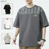 Men's T-Shirts Short sleeved T-shirt for men's summer new steel print fashion printed T-shirt trend men's half sleeved bottom shirt top L230515