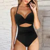 Kombinezon push w górę Kobiety stroju kąpielowego Push Up Kobiet wycięcie strojów kąpielowych żeńska wysokowa talia plażowa xl halter Monokini 230515