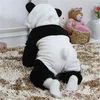 Barboteuses 0-36 mois nés vêtements de bébé garder au chaud combinaisons d'hiver dans l'ensemble Panda Animal barboteuses à capuche bébé garçon barboteuse bébé fille pyjamas 230516
